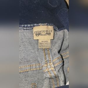 Blue maternity jeans shorts